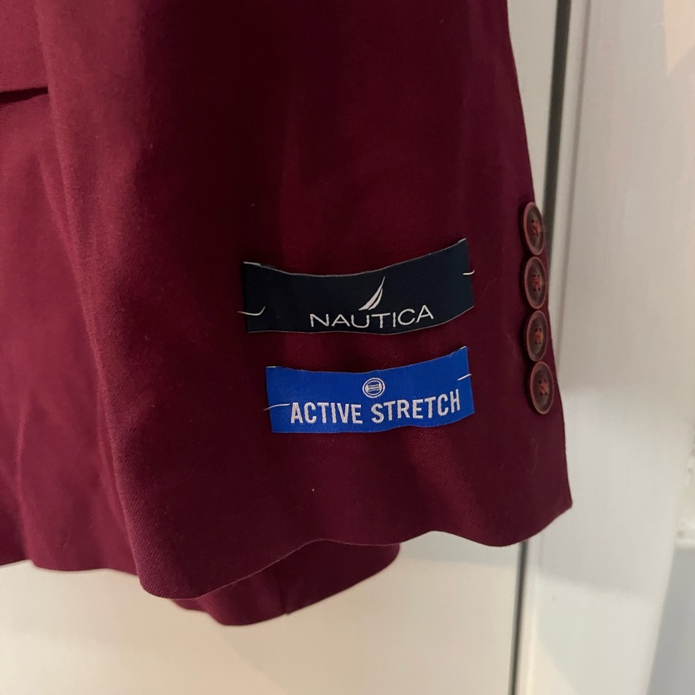 Nautica Rich burgundy Blazer - Picture 3 of 6